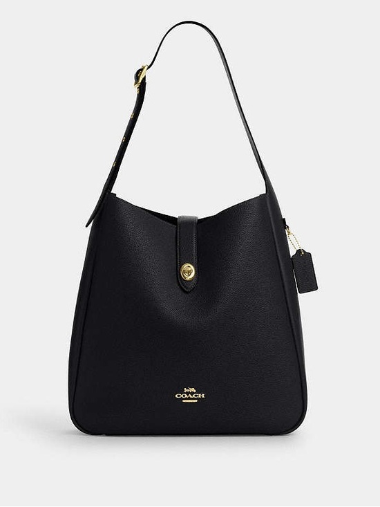 Coach Handbags - ‼️Coach Large Hadley Black Leather Shoulder Bag